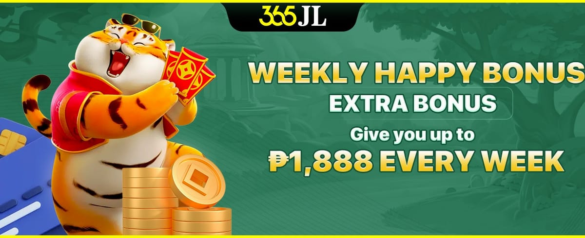 Weekly Happy Bonus: Get up to ₱1,888 every week!